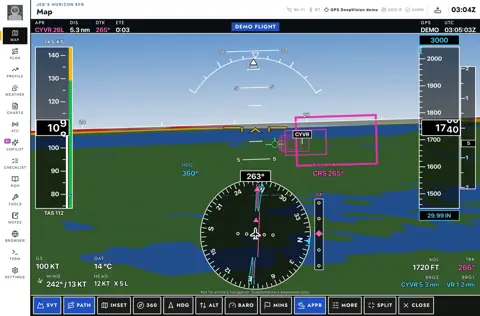 DeepVision PFD full screen